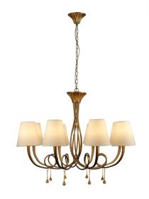 Paola Gold-Cream Ceiling Lights Mantra Traditional Ceiling Lights